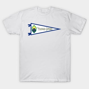 Colorado Springs Flag Pennant T-Shirt